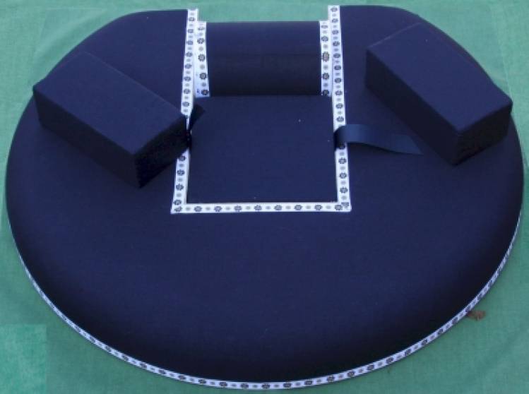 Lacemaking Pillow with Blocks and Roller