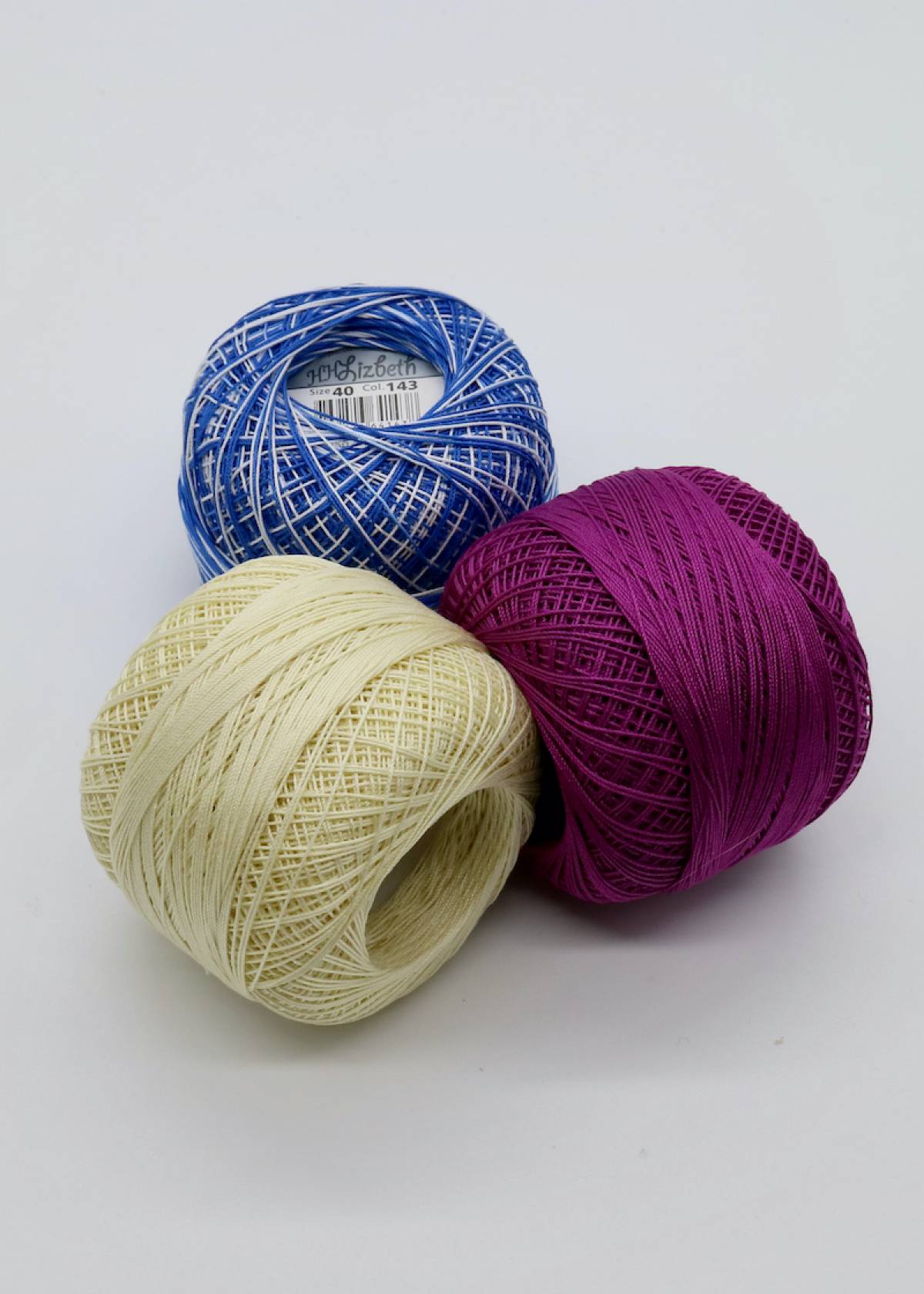 Lizbeth Egyptian Cotton Crochet Thread Size 40 Color 638 Christmas Green 