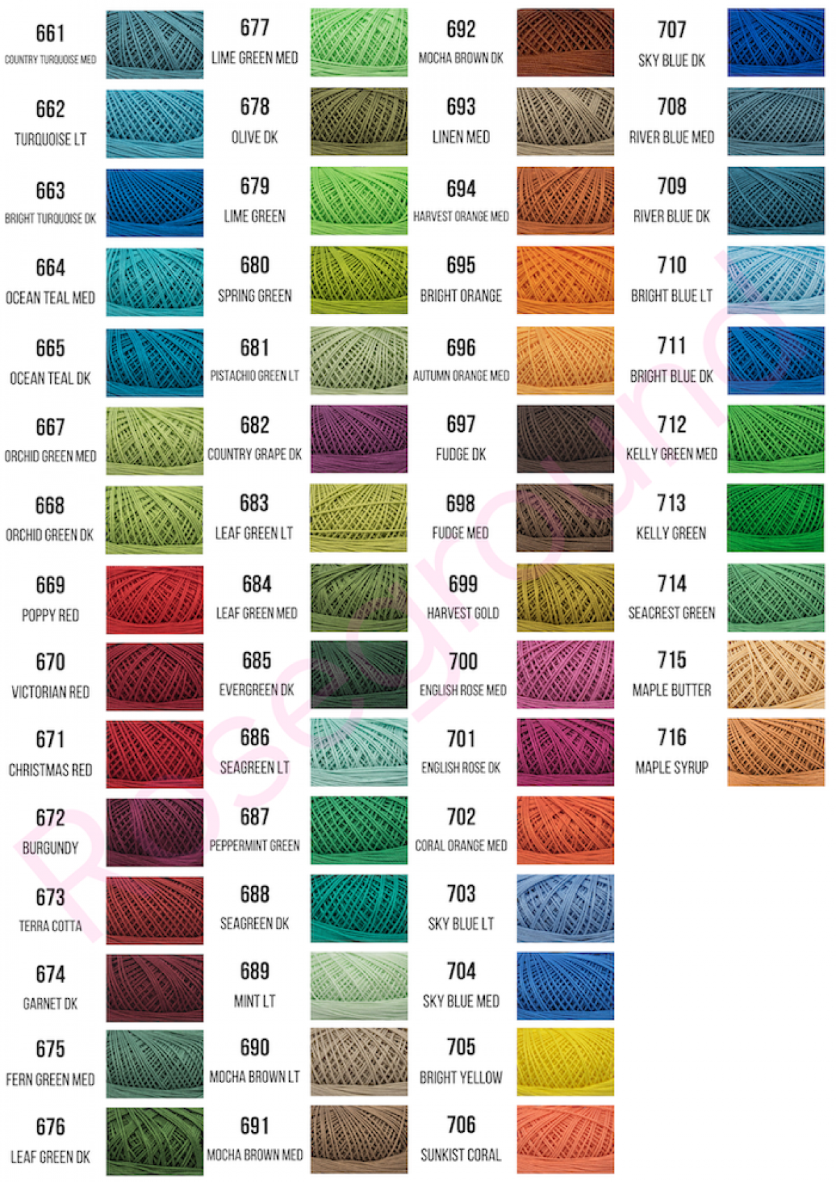 Lizbeth Egyptian Cotton Crochet Thread Size 10 Color 157 Raspberry Frappe 